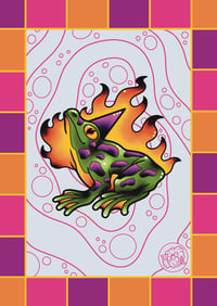 Image 1 of Wizard frog A5 print