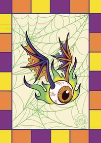 Image 1 of Flying Eyeball A5 print