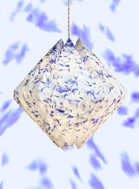 Image 1 of Stínidlo s Chrpu modrou – závěsná lampa