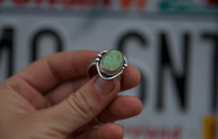 Image 2 of Green Royston ring (size 8.5)