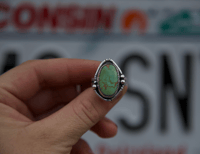 Image 1 of Green Royston ring (size 8.5)