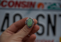 Image 5 of Green Royston ring (size 8.5)