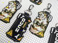 Image 1 of OUCH! - Embroidered Keytag