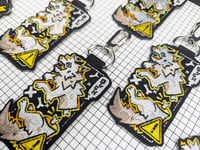 Image 2 of OUCH! - Embroidered Keytag