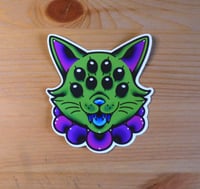 Alien cat sticker