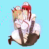 Image 3 of Chainsaw Man - Power & Makima Nurse Power Denji Together