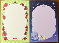 Memo Pad - Poppy Bunny & Lilac Bear