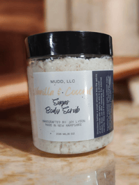 Image 1 of Vanilla & Coconut sugar scrub-8 oz