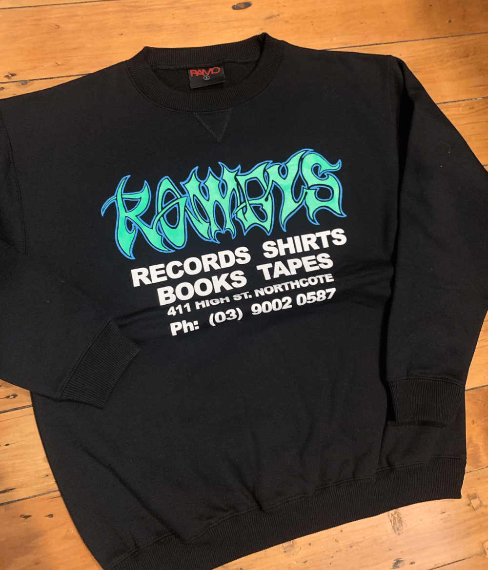 BLACK CREW W/ GREEN/BLUE LOGO