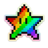 Super Star Holographic Sticker