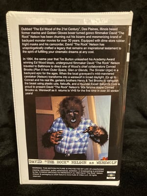 Image of Conrad Brooks vs. Werewolf (1994) VHS SOV David “The Rock” Nelson VHS Fest 8 Exclusive 