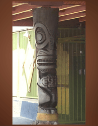 Image 5 of Historical Mission Tiki Drive-in Marq style Carving, by Tiki Diablo 