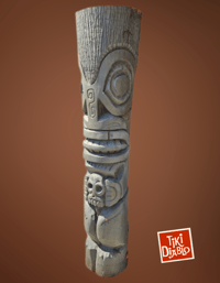 Image 1 of Historical Mission Tiki Drive-in Marq style Carving, by Tiki Diablo 