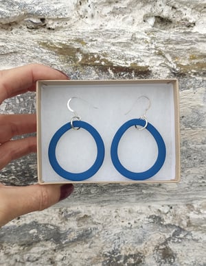 Image of Blue Teardrop Earrings 