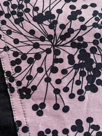 Image 4 of MARKET BAG - BLACK AND PINK BLOSSOM