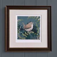 Image 3 of HAND DRAWN NAVY WREN  SIGNED ART PRINT