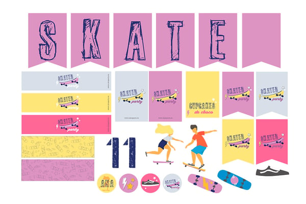 Image of Kit imprimible skate