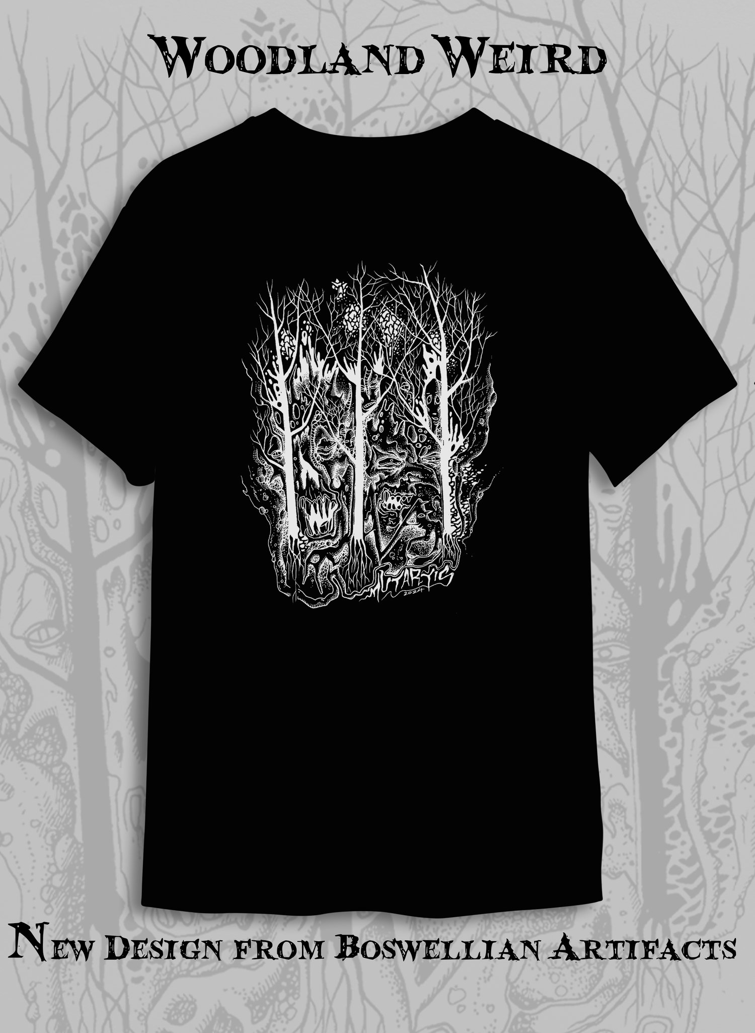 "Woodland  Weirdness" T shirt