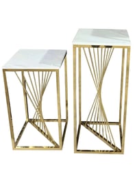 Image 2 of Gold stainless steel cake stand 