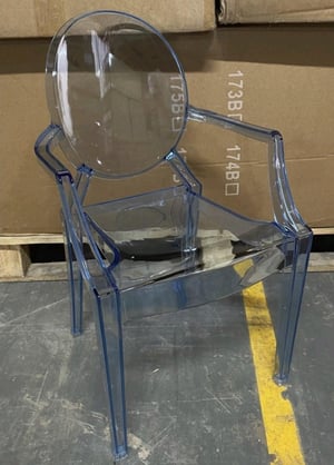 Image of Blue resin kids chair