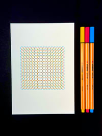 Image 3 of Chromatic Aberration 03  — 5x7" pen plot