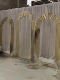 Image 3 of Gold stainless steel arch frame   only n shape  