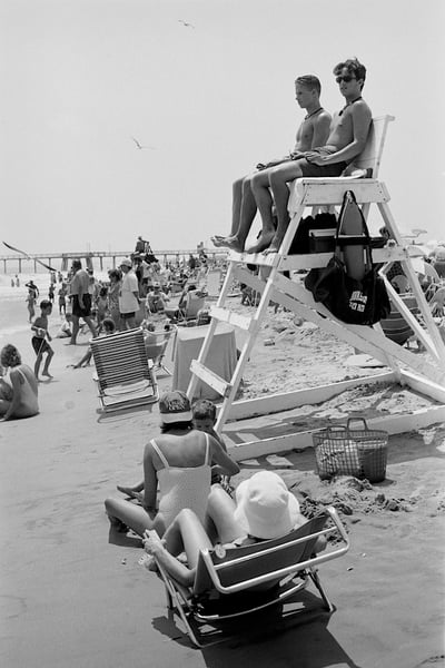 Image of Open Edition Print: New Jersey #8 (Lifeguards, Avalon, New Jersey, 1996)