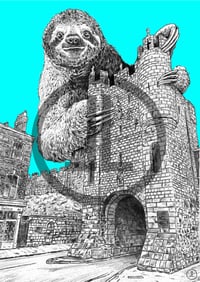 Image 2 of 'The Micklegate Monster' - Limted edition signed print