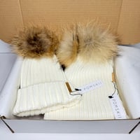 Image 2 of Vanilla Hat and Scarf Set