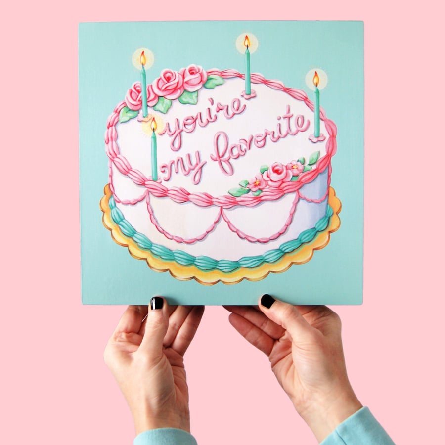 Image of You’re My Favorite cake plaque 