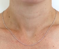 Image 4 of DOT CHAIN NECKLACE IN SILVER