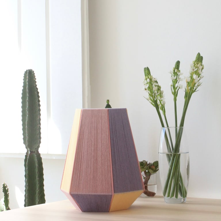 Table lamp PAULA - Lavender, vanilla & light mauve Image 2