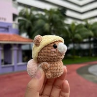 Image 2 of Baby Bear with Heart Backpack Keychain . ݁₊🐻 ⊹ .♡ ݁˖ . ݁