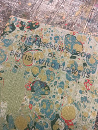 Image 3 of Hand Marbled Observer's Book - 'British Wild Flowers'