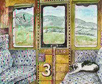 Bridget Time Travelling - 'In the Vale of the Black and White Cat' (after Ravilous)