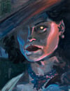 "lady dimitrescu" original painting and prints