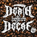 Death Before Decaf Black Mug - Version 2