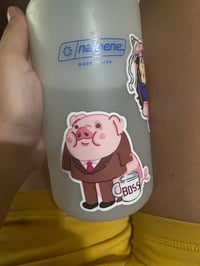 Image 3 of waddles boss vinyl sticker