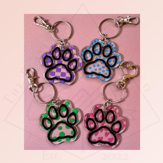 Image of Paw Print - Keychains