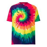 Image 3 of Love City Oversized Tie-Dye T-Shirt