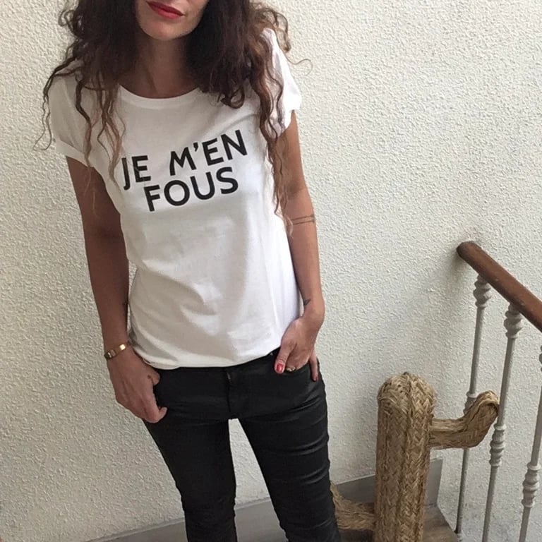 Image of T-Shirt Je M'en Fous Lose