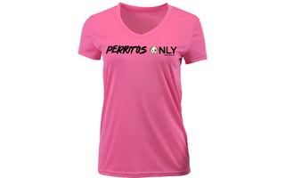 Woman's Perritos Only V-Necks - PINK (ships 5-7 days) *FREE SHIPPING*