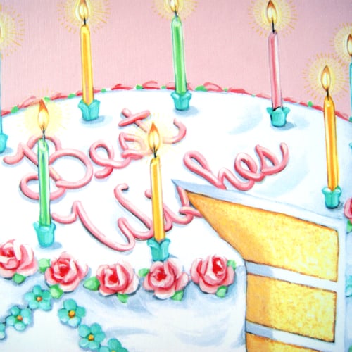 Image of Best Wishes cake plaque 