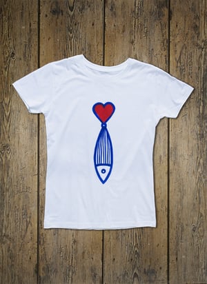 Maillot du Marin "Coeur & Sardine" - Femme