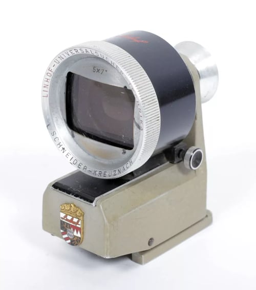 Image of Universal 5X7 (and 4X5) Linhof Technika multi focus focal length finder #4148 