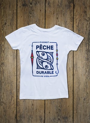 Maillot du Marin " Pêche Durable au Vieil " - Femme