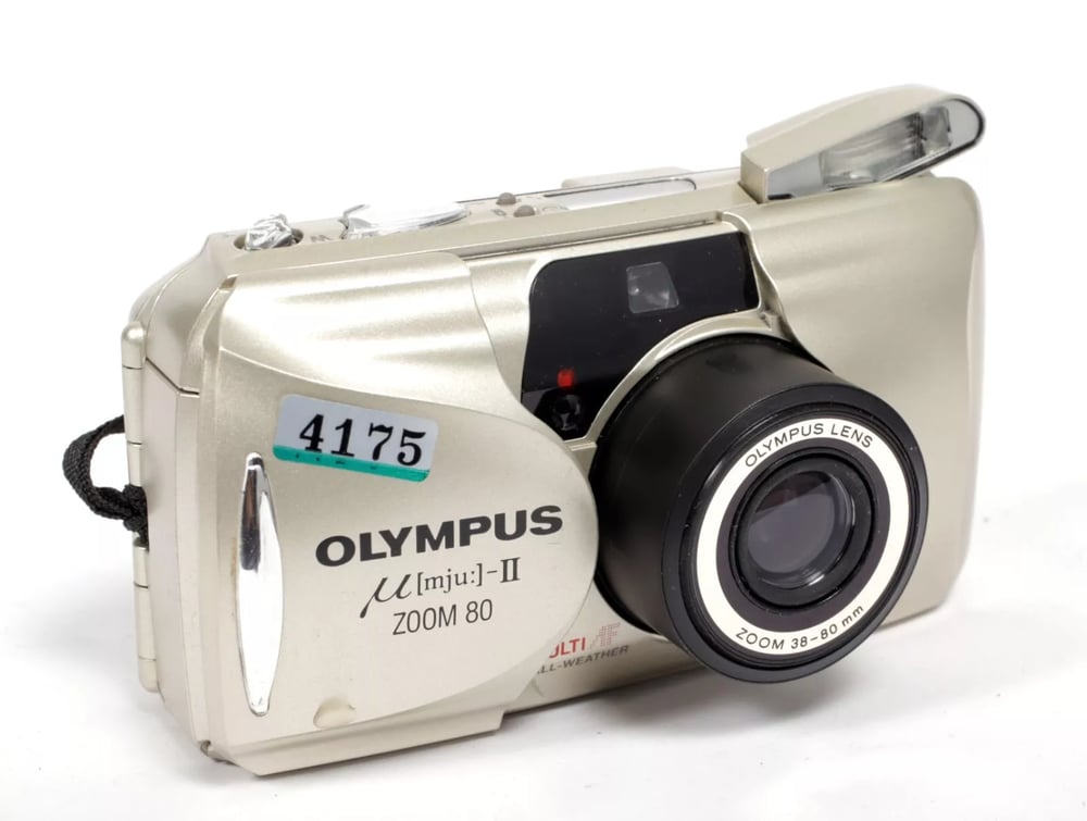 Image of Olympus Infinity MJU II Zoom 80 35mm camera with 38-80mm lens #4175