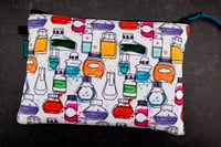 Image 1 of Large Zippered Utility Pouch (A5 size) - Inky Dreams Exclusive Pattern