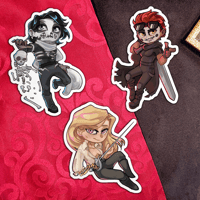 THE LOCKED TOMB stickers | Harrowhark, Gideon, Ianthe