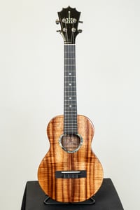 Image 1 of Shop Order KoAloha KTMR-00 Curly Koa Rosette Walnut Tenor Gloss